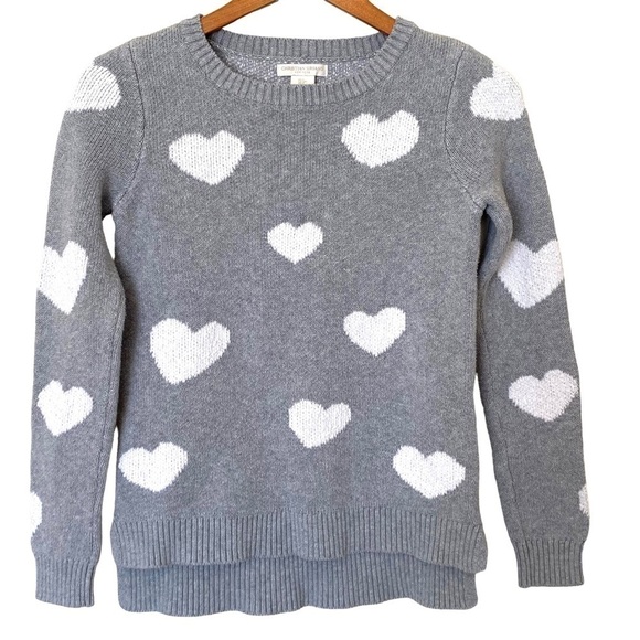 Christian Siriano New York Cotton Heart Crewneck Sweater, Size - Picture 1 of 4